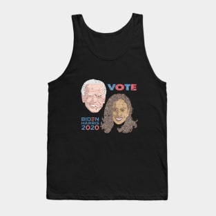 Distressed Vote For Joe Biden & Kamala Harris 2020 Circle Design Tank Top